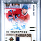 2024 Upper Deck Ultimate Collection Autographed Debut Threads Lane Hutson #LH PSA 8 Montreal Canadiens