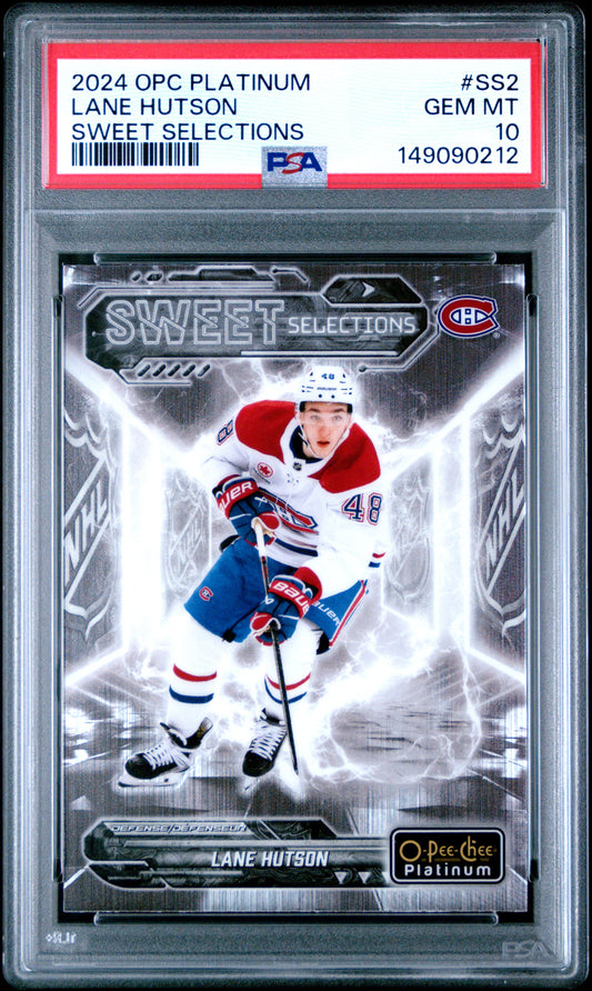 2024 Upper Deck O-Pee-Chee Platinum Sweet Selections Lane Hutson #SS2 PSA 10 Montreal Canadiens