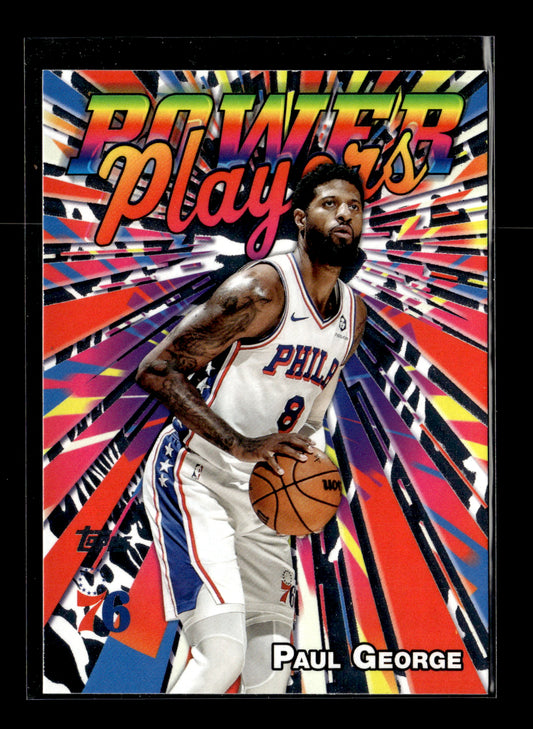 2025-26 Topps Paul George #PP-11 Power Players Holo Foil Philadelphia 76ers