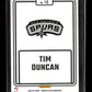 2024-25 Donruss Optic Tim Duncan #12 Winner Stays San Antonio Spurs