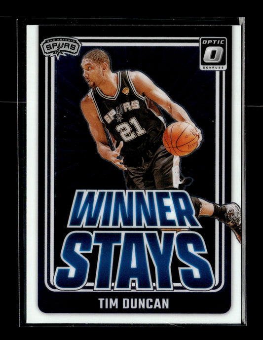 2024-25 Donruss Optic Tim Duncan #12 Winner Stays San Antonio Spurs