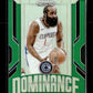 2024-25 Panini Prizm James Harden #8 Dominance Prizms Green Los Angeles Clippers