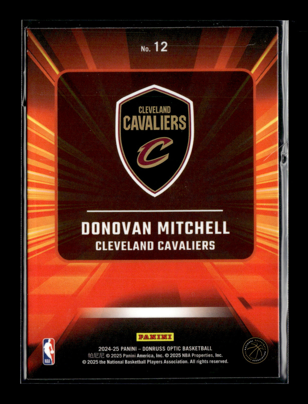 2024-25 Donruss Optic Donovan Mitchell #12 Express Lane Cleveland Cavaliers