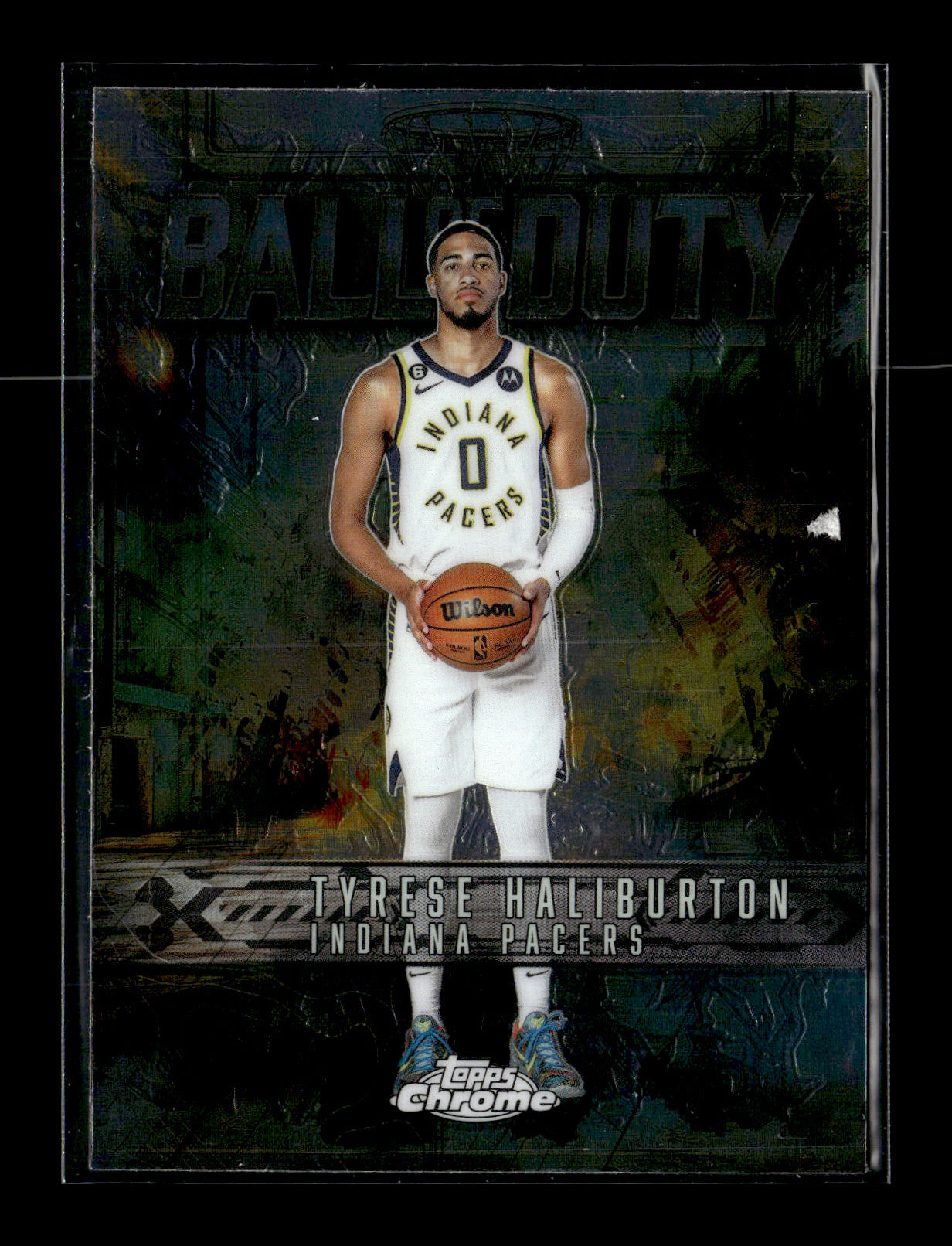 2025-26 Topps Chrome Tyrese Haliburton #BD-12 Ball of Duty Indiana Pacers