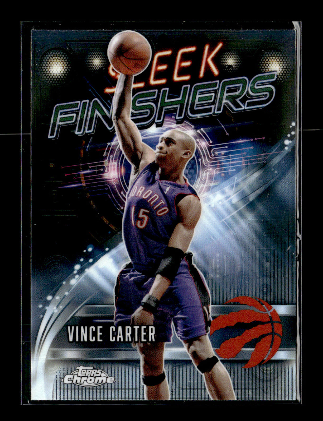 2025-26 Topps Chrome Vince Carter #SF-10 Sleek Finishers Toronto Raptors