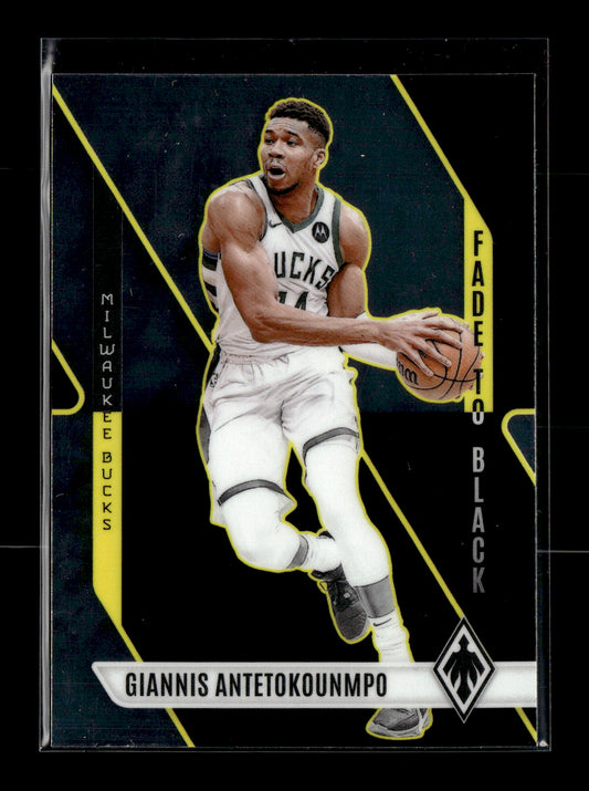 2023-24 Panini Phoenix Giannis Antetokounmpo #23 Fade To Black Milwaukee Bucks