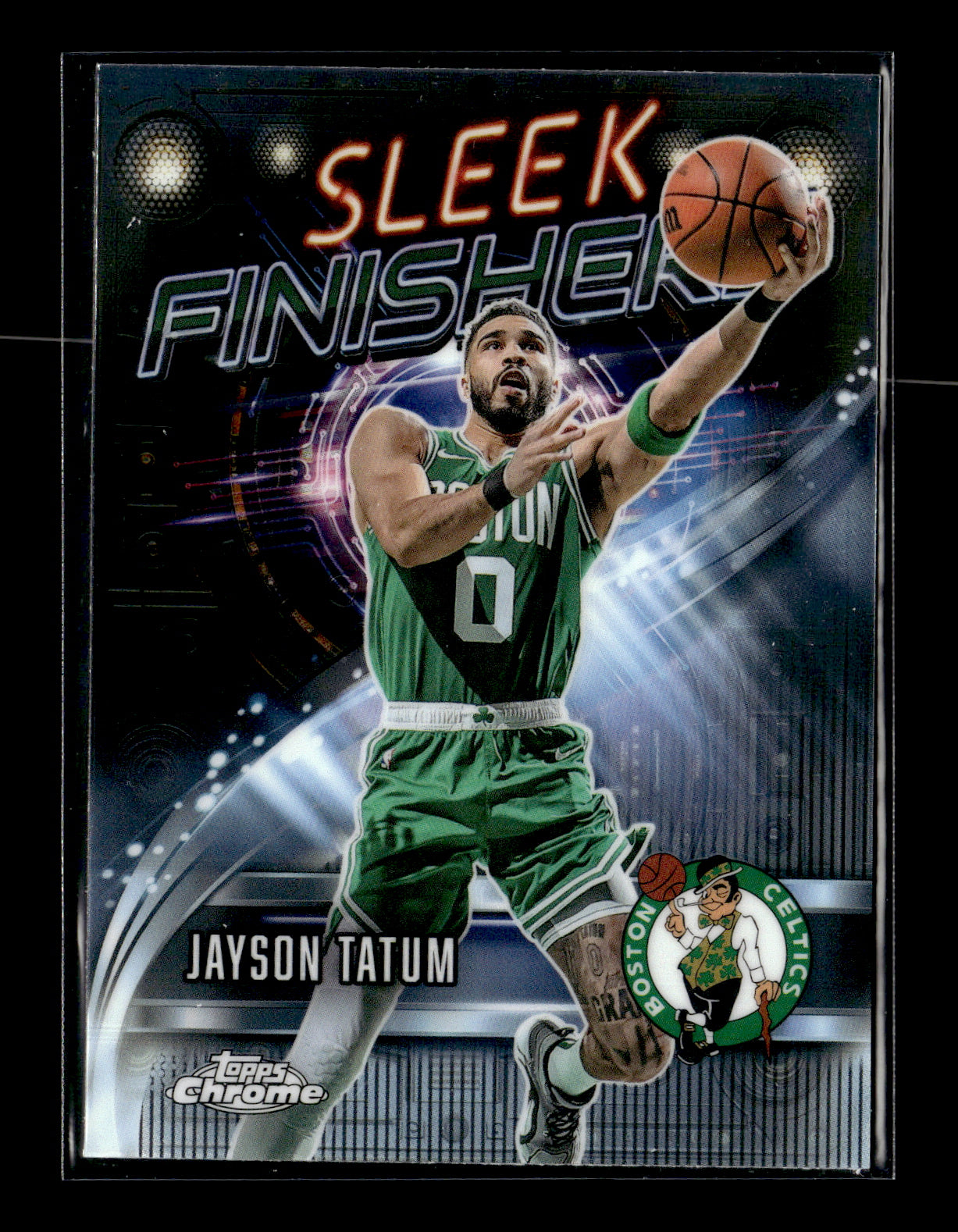 2025-26 Topps Chrome Jayson Tatum #SF-5 Sleek Finishers Boston Celtics