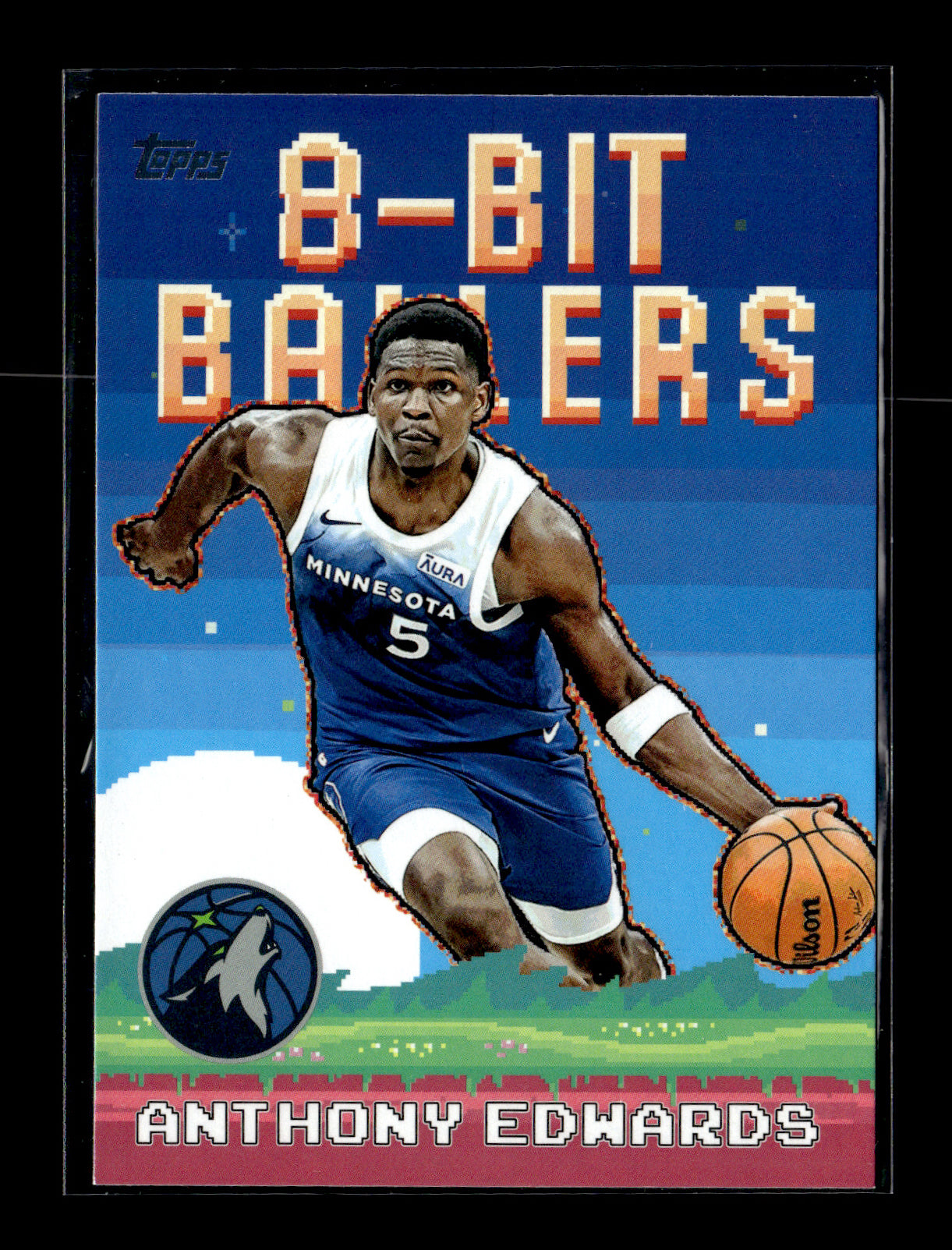 2025-26 Topps Anthony Edwards #8B-18 8-Bit Ballers Minnesota Timberwolves