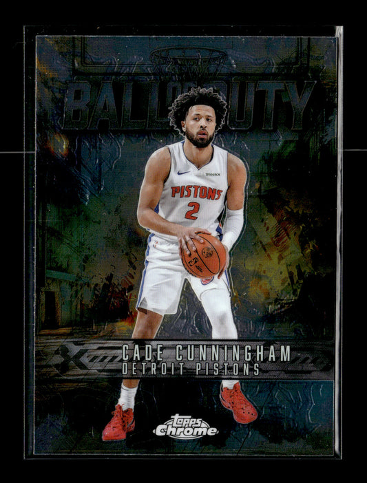 2025-26 Topps Chrome Cade Cunningham #BD-11 Ball of Duty Detroit Pistons