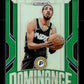 2024-25 Panini Prizm Tyrese Haliburton #16 Dominance Prizms Green Indiana Pacers