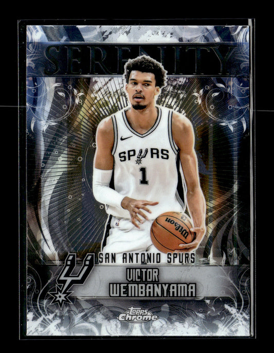 2025-26 Topps Chrome Victor Wembanyama #SY-1 Serenity San Antonio Spurs