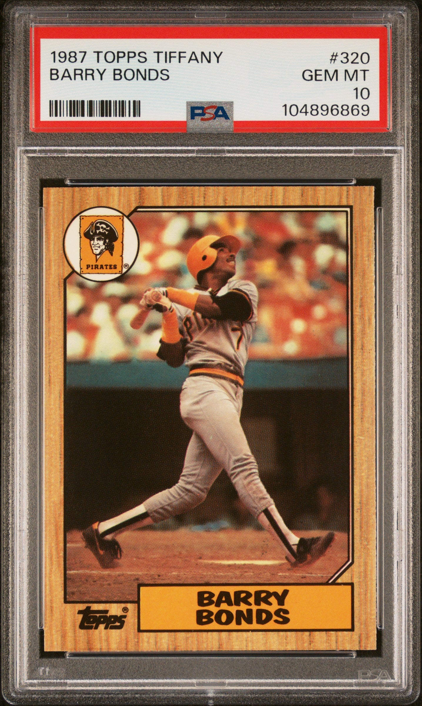 1987 Topps Tiffany Barry Bonds #320 PSA 10 Pirates