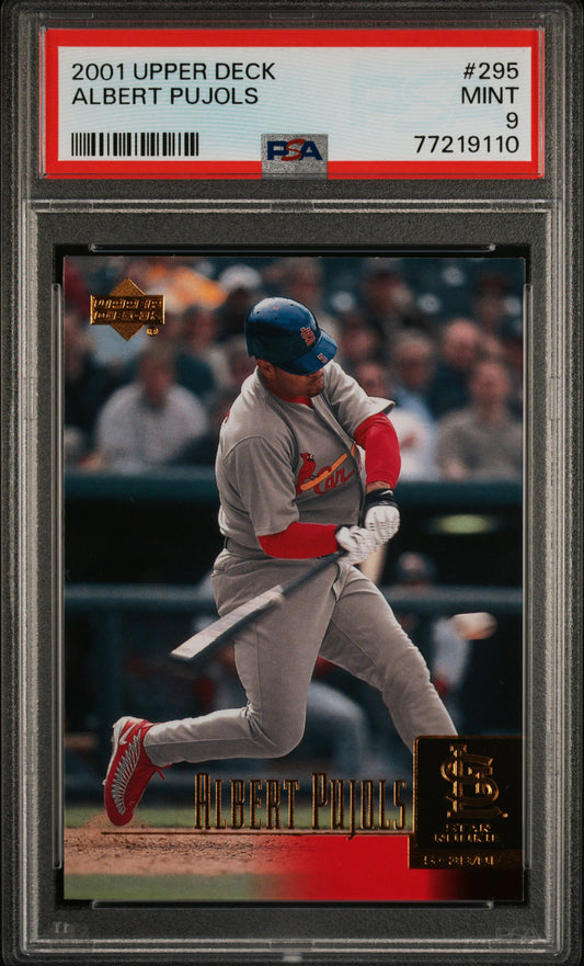 2001 Upper Deck Albert Pujols #295 PSA 9 St. Louis Cardinals