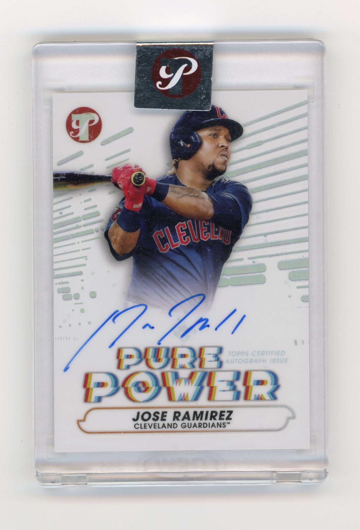 2022 Topps Pristine Jose Ramirez #PPA-JR Pure Power Autographs Cleveland Guardians