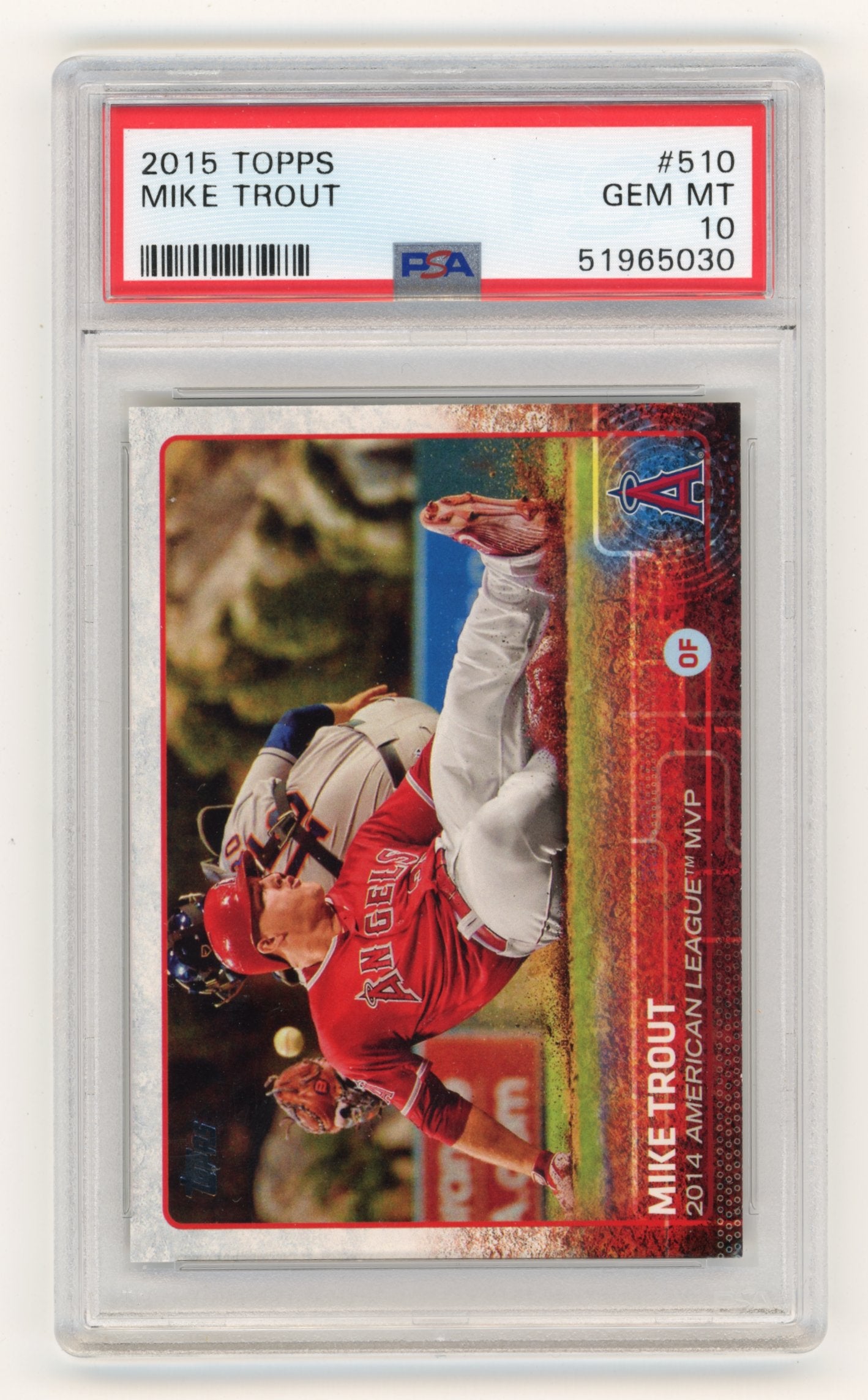 2015 Topps #510 Mike Trout PSA 10