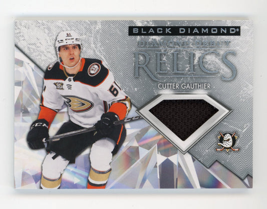 2024-25 Upper Deck Black Diamond #DD-CG Cutter Gauthier Diamond Debut Relics
