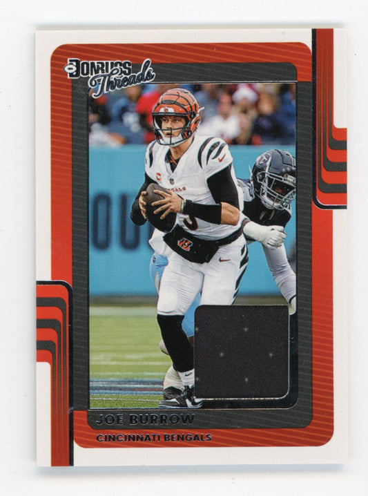 2025 Donruss #DTH-JBW Joe Burrow Donruss Threads Cincinnati Bengals