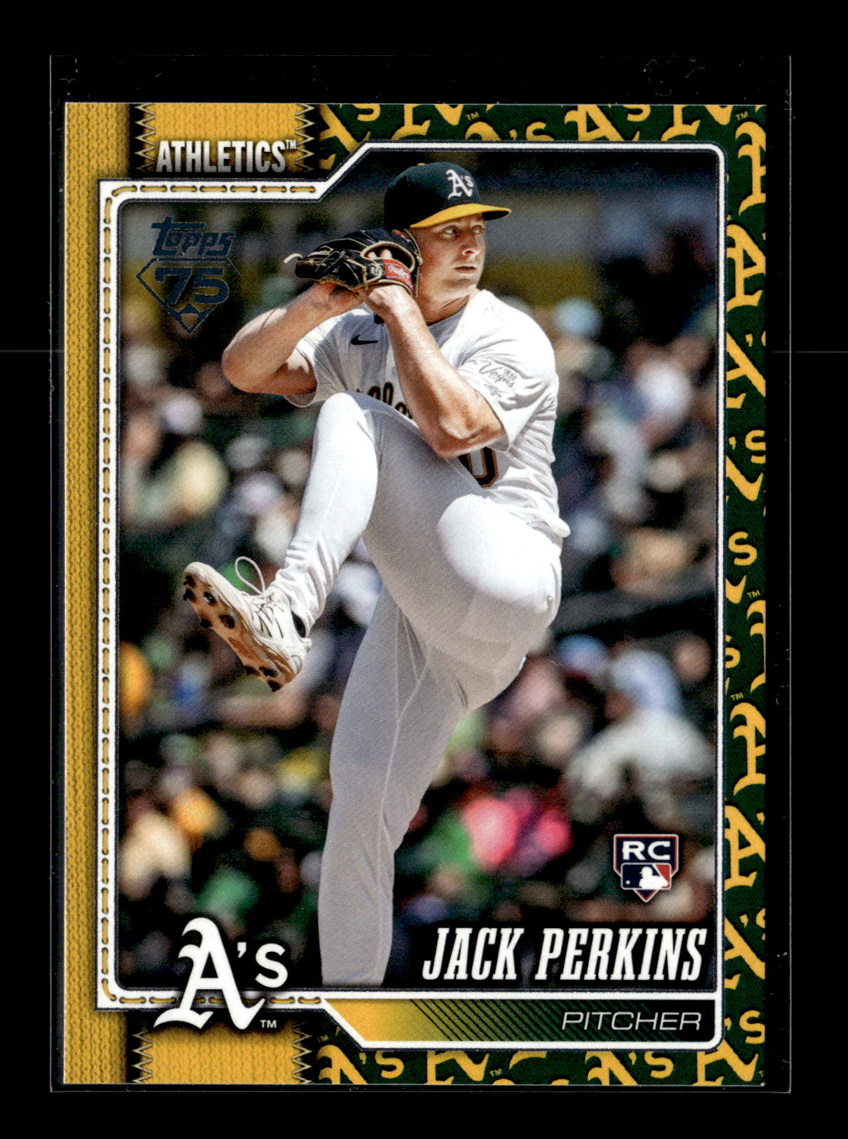 2026 Topps Jack Perkins #206 Team Color Border Athletics