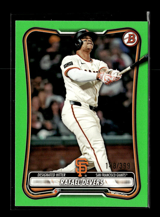 2026 Bowman Rafael Devers #89 Neon Green #/399 San Francisco Giants
