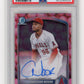 2025 Bowman Christian Moore #CPA-CMO Chrome Prospect Autographs Gumball Refractor #/5 Los Angeles Angels
