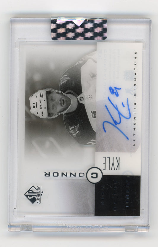 2024-25 Upper Deck Clear Cut Kyle Connor #SOT-KC 2001-02 SP Authentic Sign of the Times Winnipeg Jets