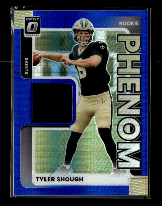2025 Donruss Optic Tyler Shough #RPBH-TSH Rookie Phenoms Blue Hyper