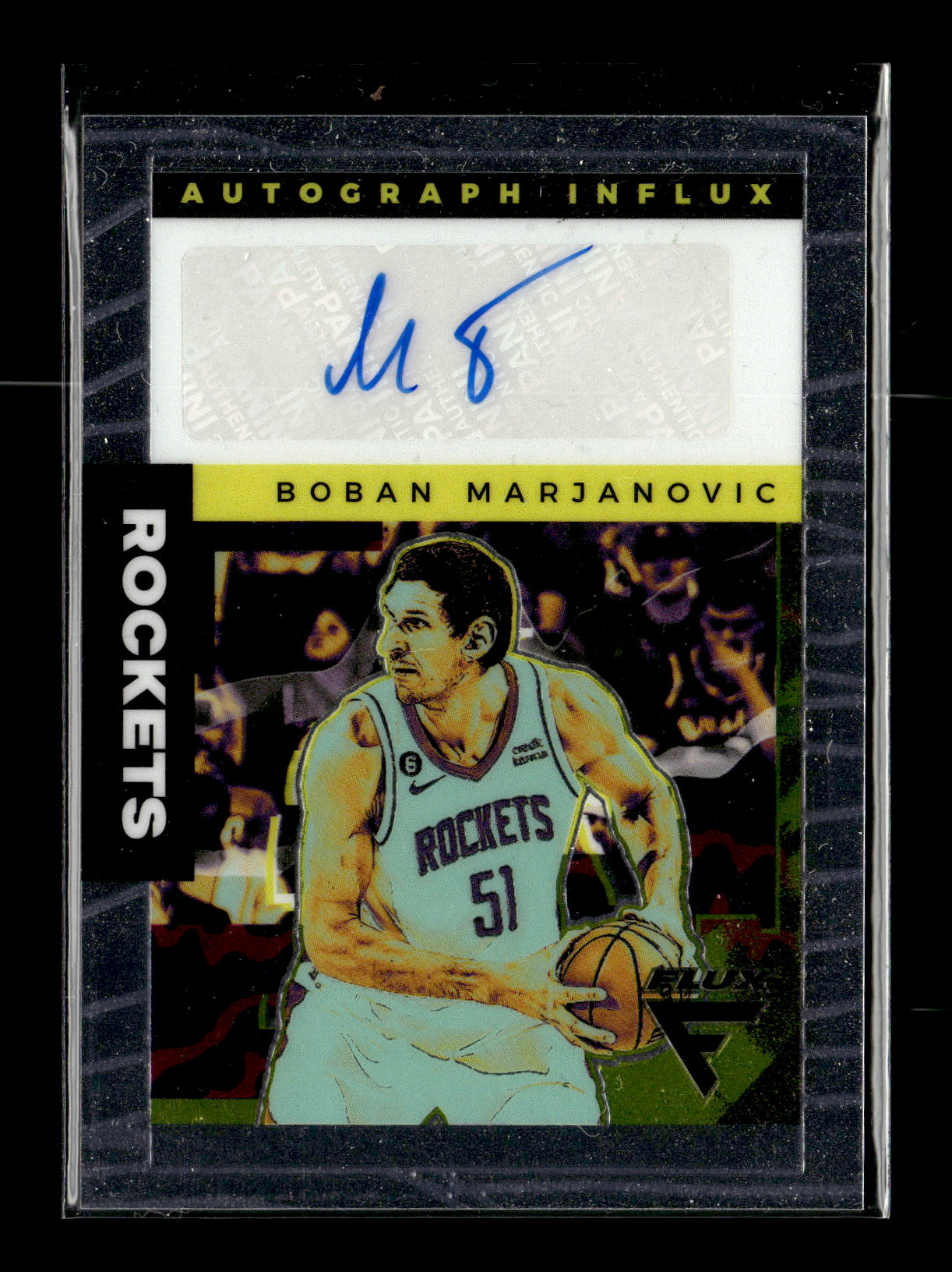 2022-23 Panini Flux Boban Marjanovic #AI-BBM Autograph Influx Houston Rockets