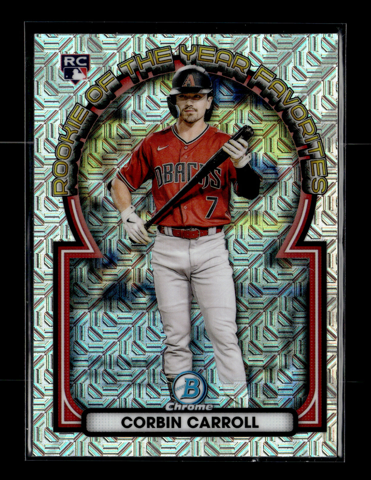 2023 Bowman Corbin Carroll #ROYF-1 Rookie of the Year Favorites Mojo Refractors