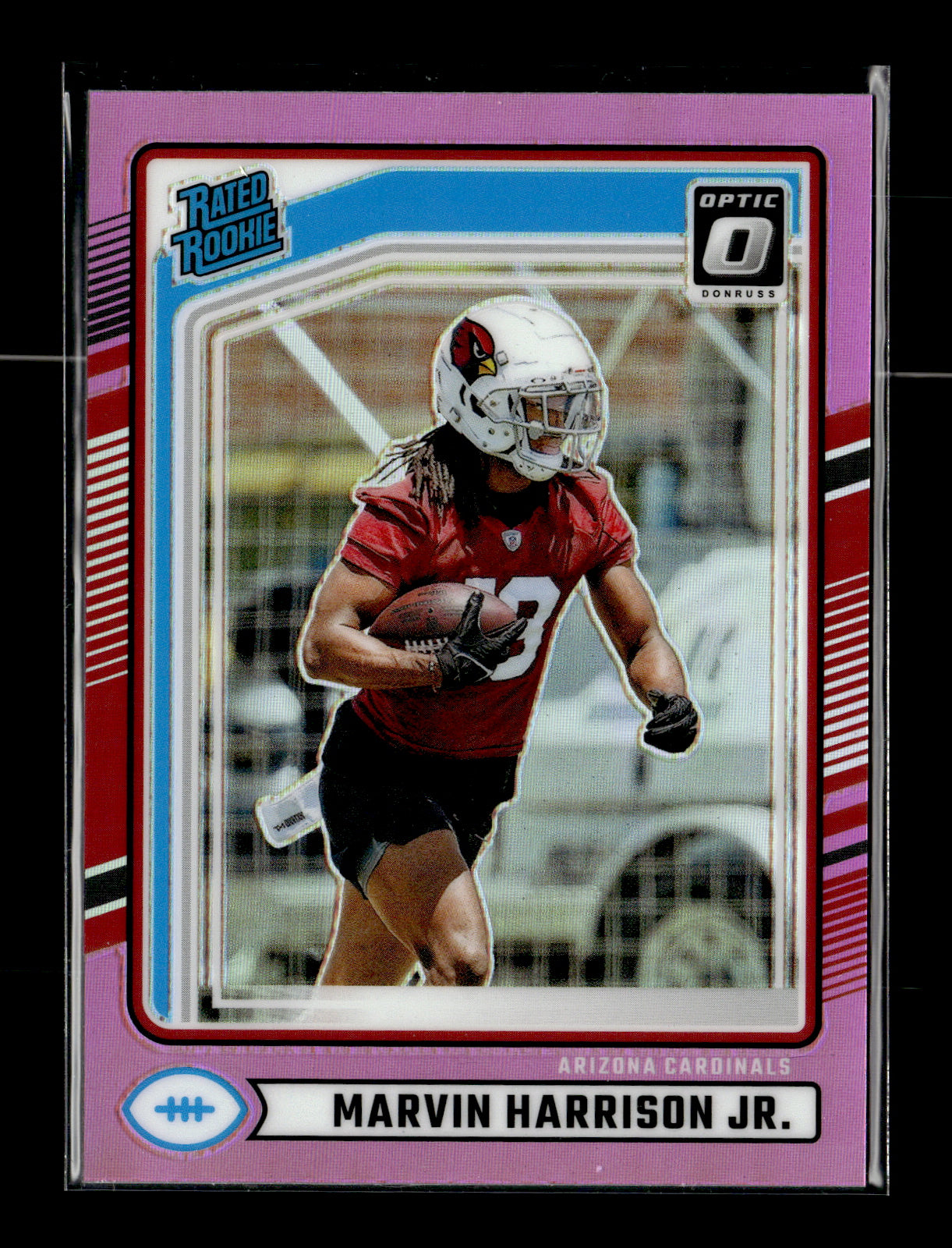 2024 Donruss Marvin Harrison Jr. #393 Optic Rated Rookies Preview Pink