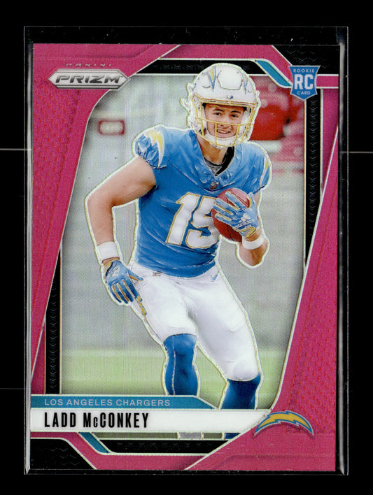 2024 Panini Prizm Ladd McConkey #365 Pink Los Angeles Chargers