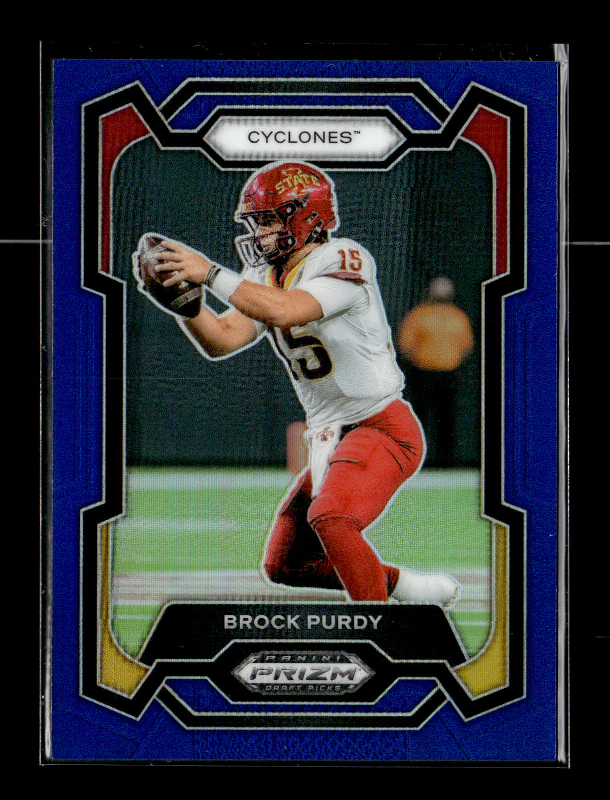2024 Panini Prizm Draft Picks Brock Purdy #97 Blue #/199 Iowa State Cyclones