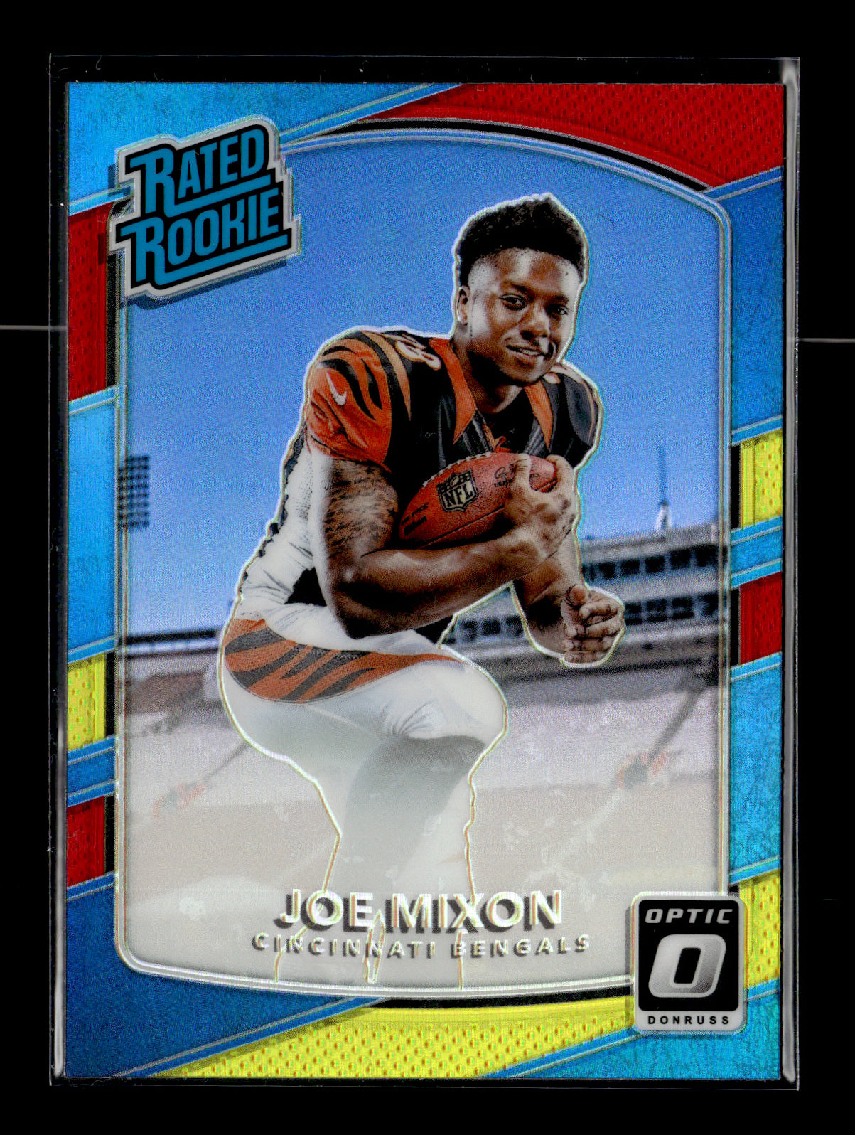 2017 Donruss Optic Joe Mixon #185 Red and Yellow Cincinnati Bengals