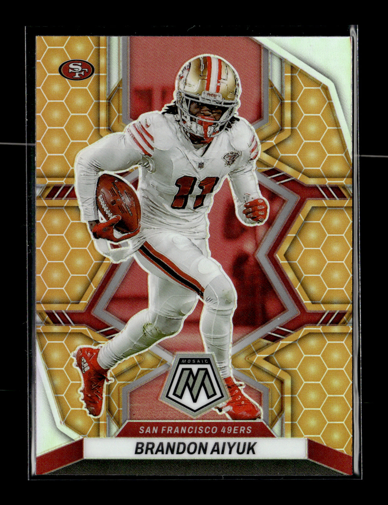 2022 Panini Mosaic Brandon Aiyuk #178 Honeycomb San Francisco 49ers