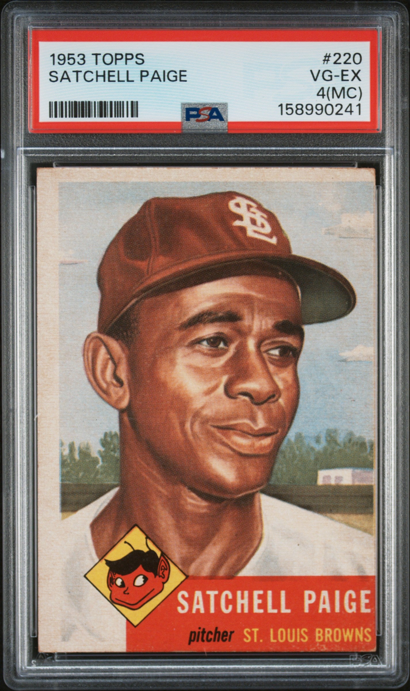 1953 Topps Satchell Paige #220 PSA 4