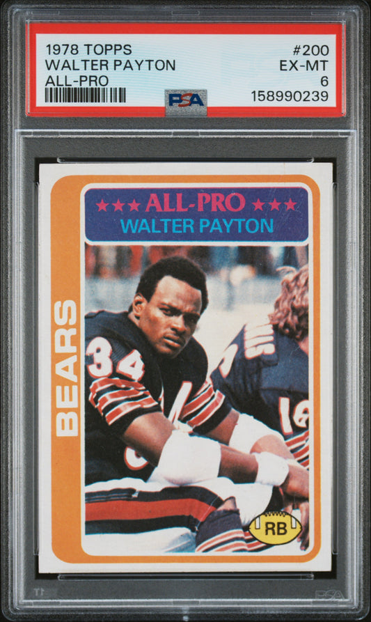 1978 Topps Walter Payton #200 All-Pro PSA 6