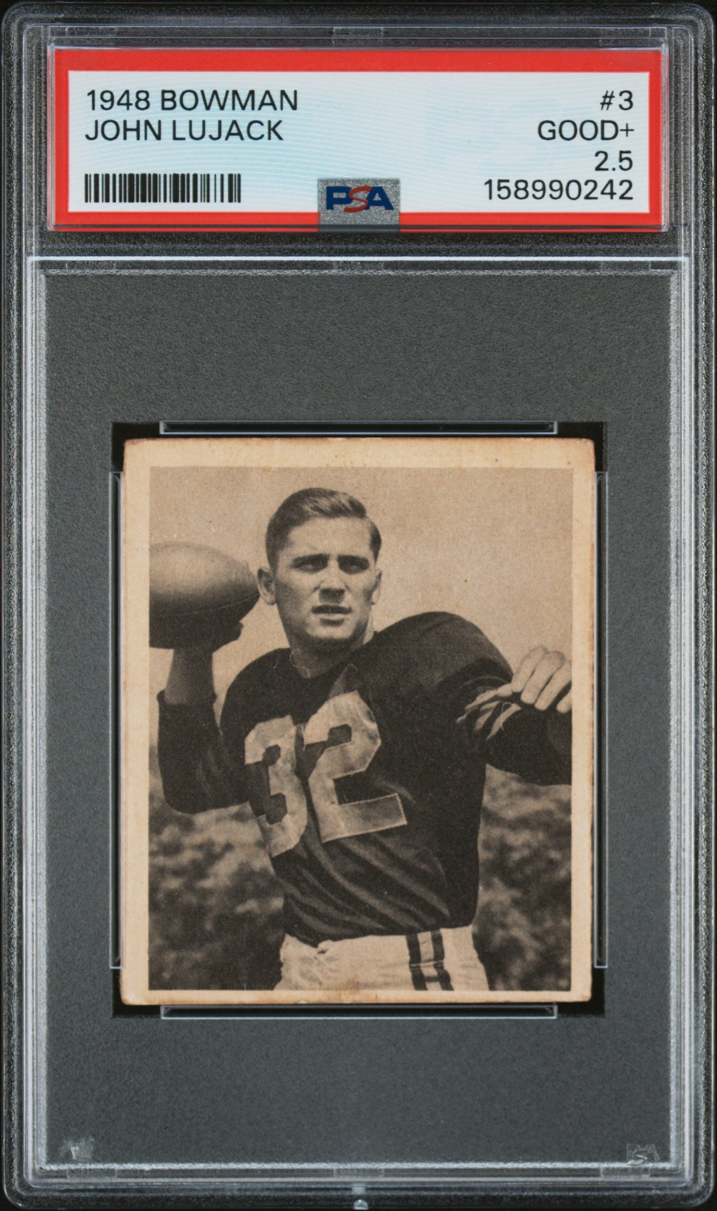 1948 Bowman John Lujack #3 PSA 2.5
