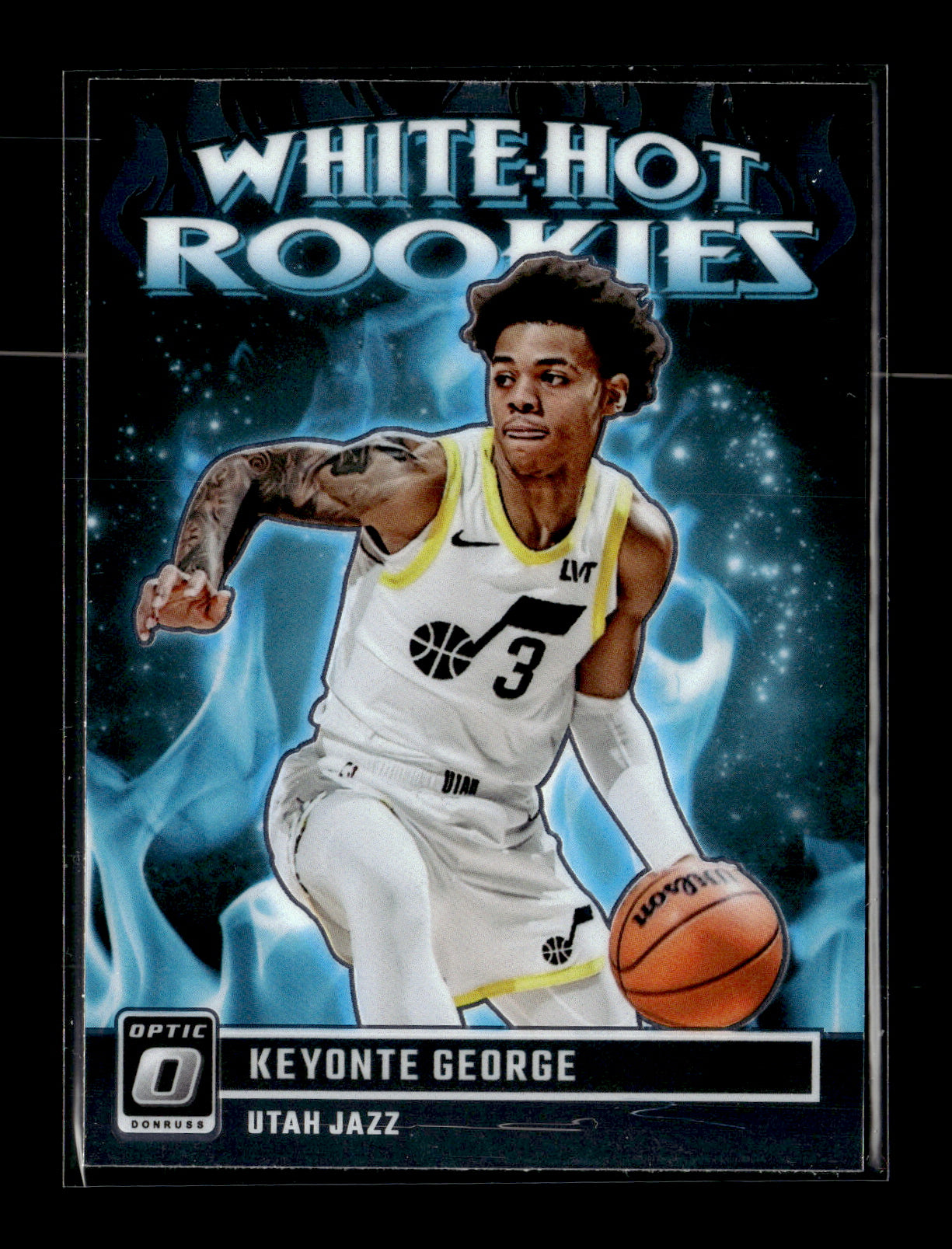 2023-24 Donruss Optic Keyonte George #12 White Hot Rookies Utah Jazz