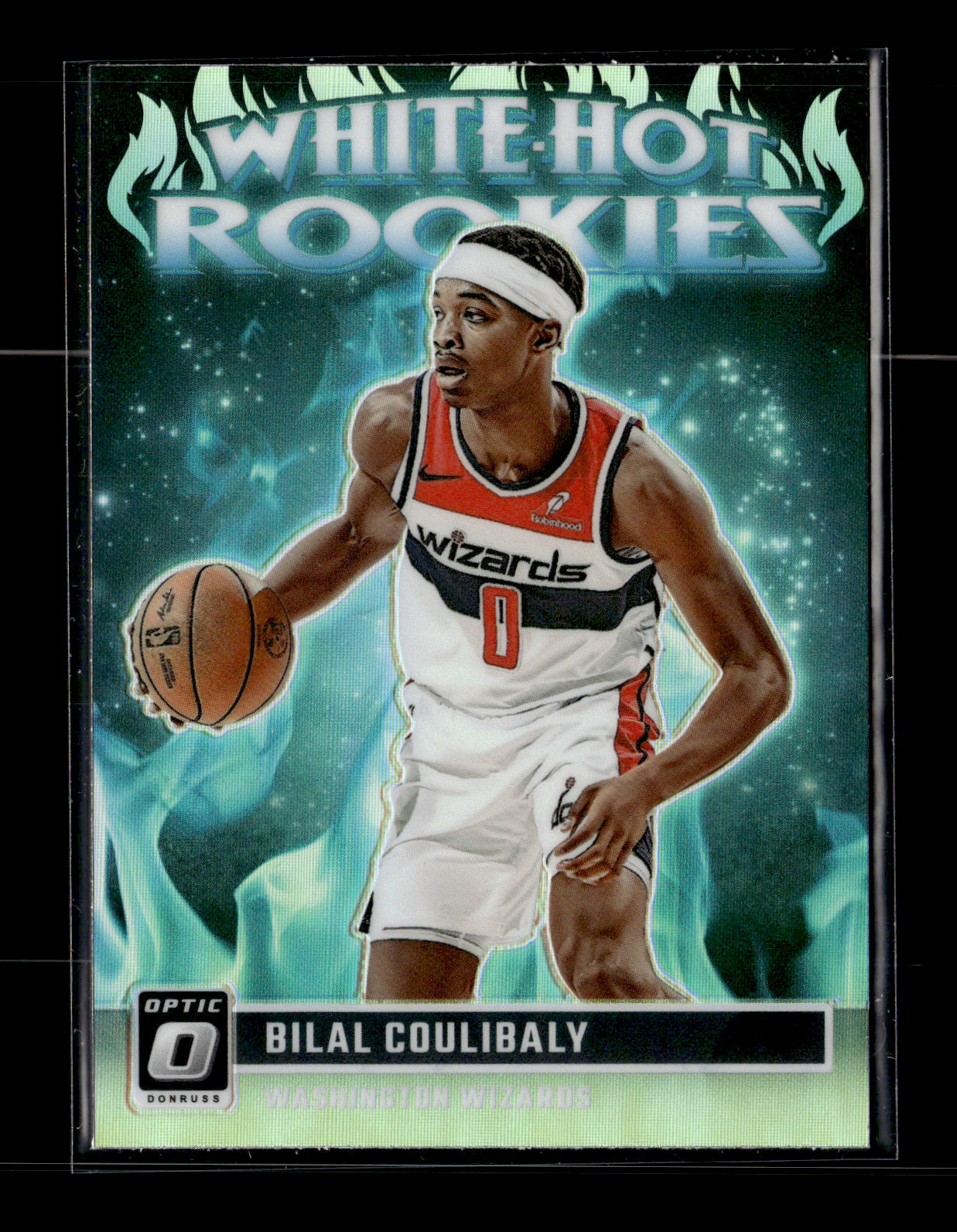 2023-24 Donruss Optic Bilal Coulibaly #4 White Hot Rookies Washington Wizards