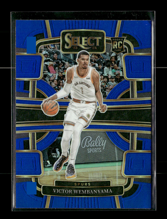 2023-24 Panini Select Victor Wembanyama #87 Blue Prizms San Antonio Spurs