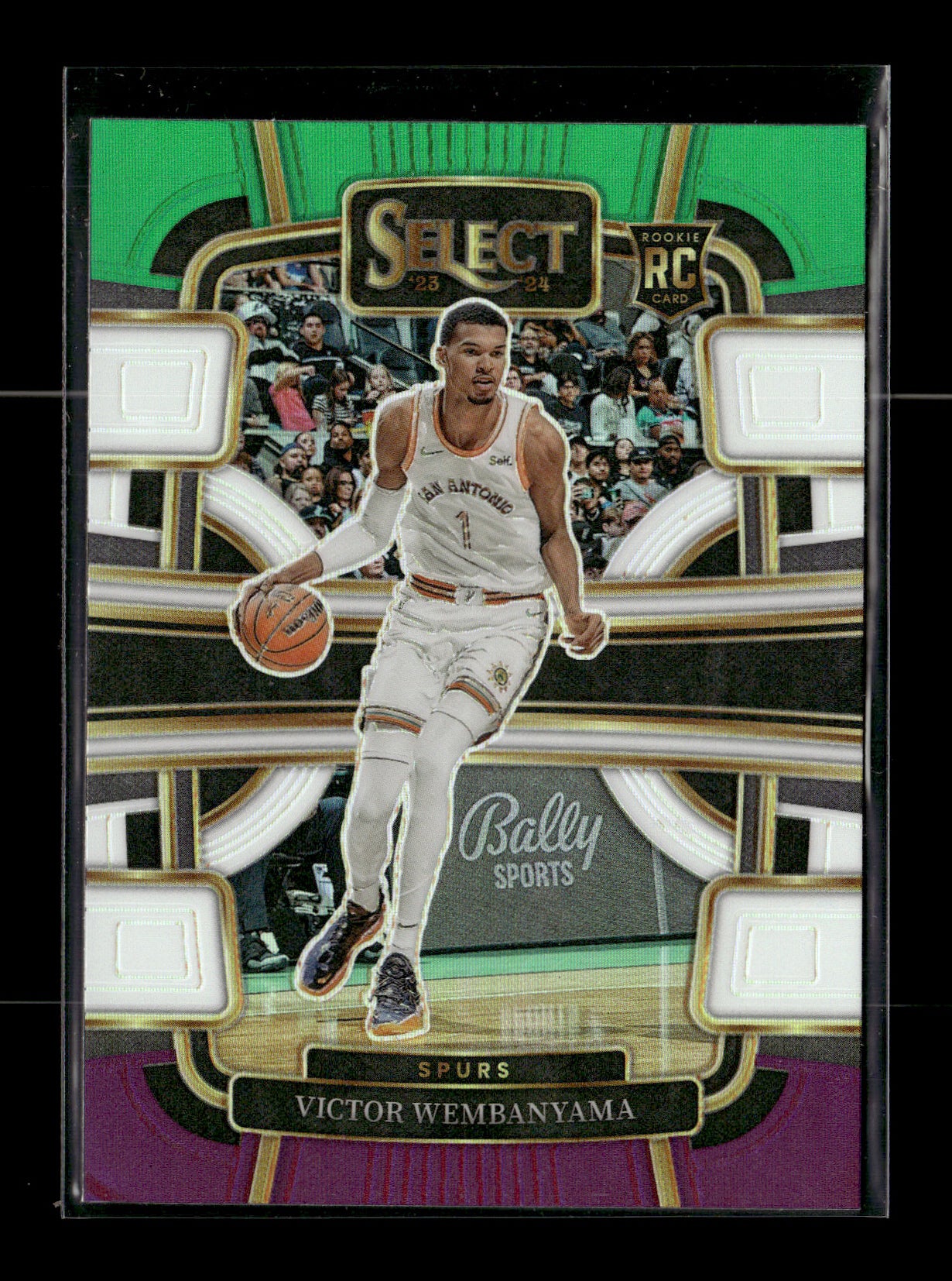 2023-24 Panini Select Victor Wembanyama #87 Green White Purple Prizms San Antonio Spurs