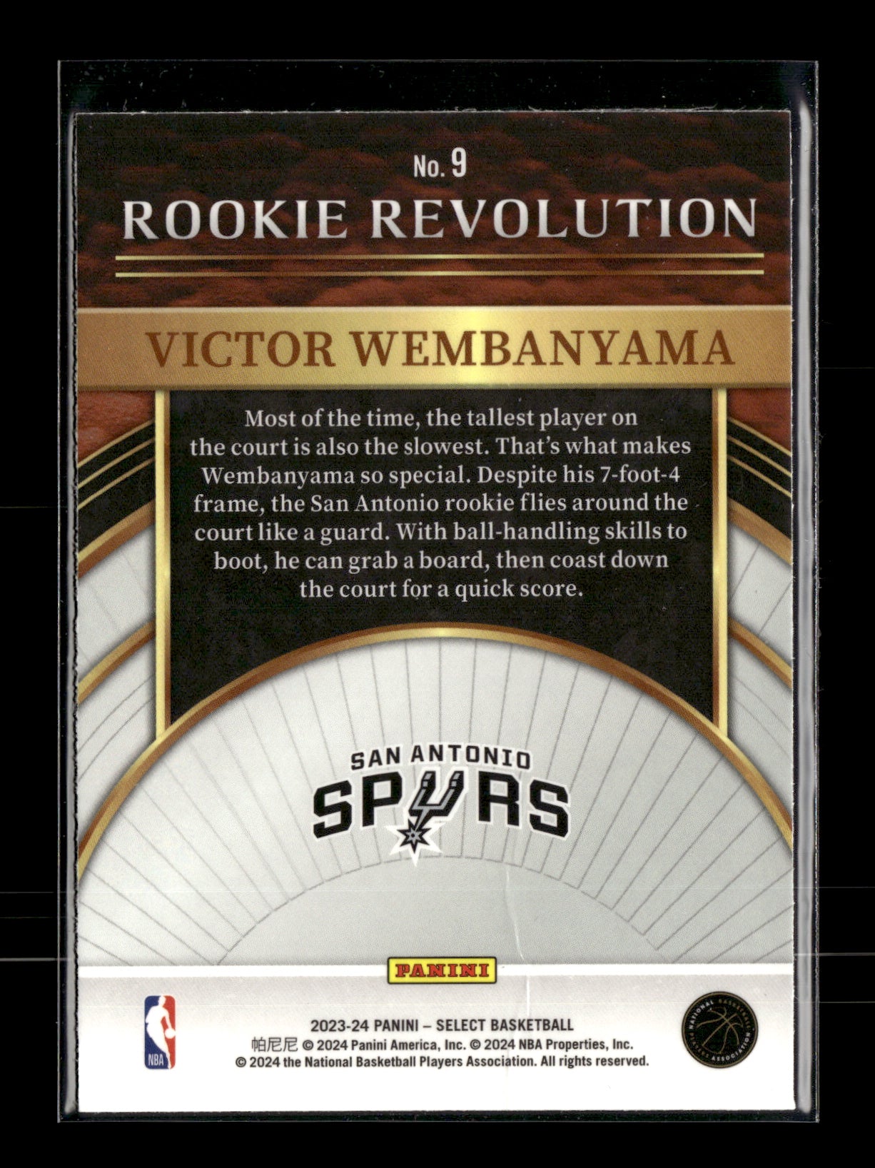 2023-24 Panini Select Victor Wembanyama #9 Rookie Revolution San Antonio Spurs