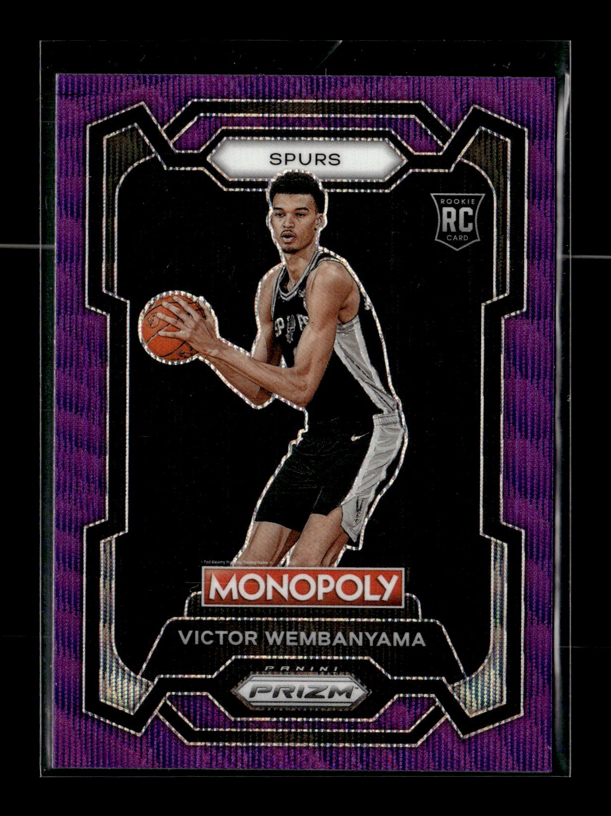 2023-24 Panini Prizm Monopoly Victor Wembanyama #81 Purple San Antonio Spurs