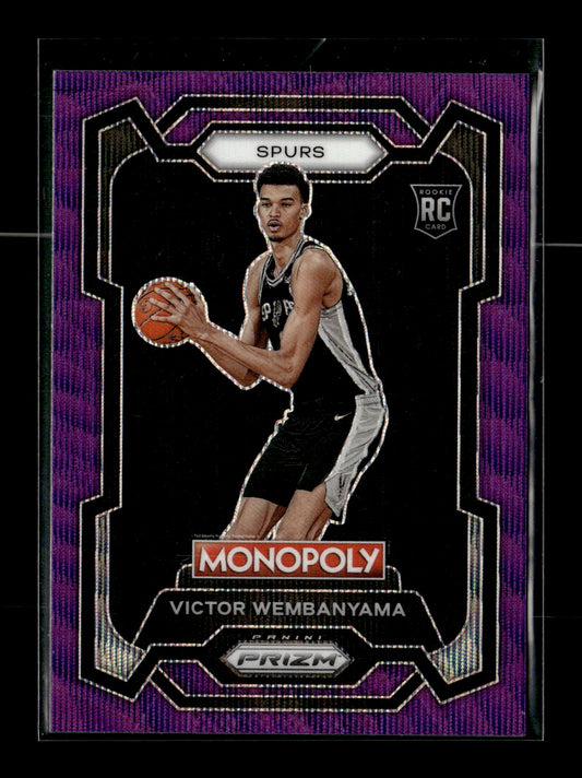 2023-24 Panini Prizm Monopoly Victor Wembanyama #81 Purple San Antonio Spurs