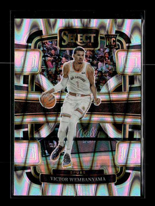 2023-24 Panini Select Victor Wembanyama #87 Tectonic Prizms San Antonio Spurs
