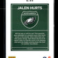 2023 Donruss Optic Jalen Hurts #D-5 Downtown Philadelphia Eagles