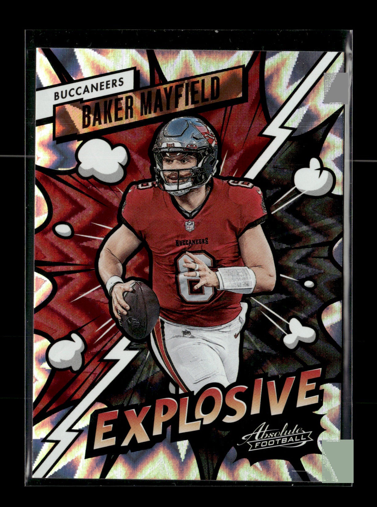 2023 Panini Absolute Baker Mayfield #15 Explosive Tampa Bay Buccaneers