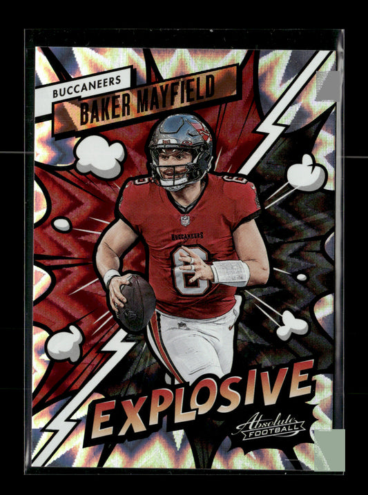 2023 Panini Absolute Baker Mayfield #15 Explosive Tampa Bay Buccaneers