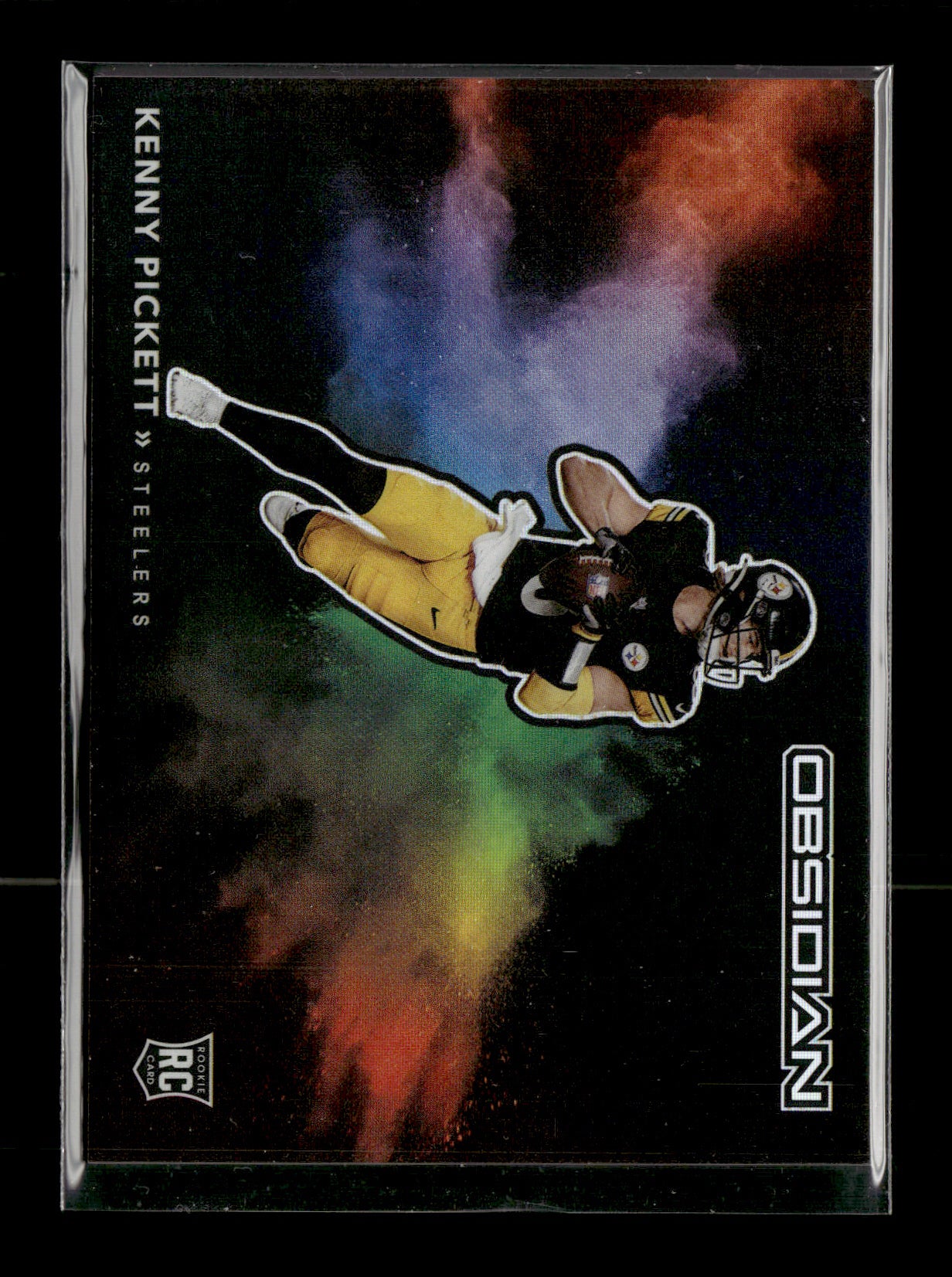 2022 Panini Obsidian Kenny Pickett #CCB-KPI Color Blast Black Pittsburgh Steelers