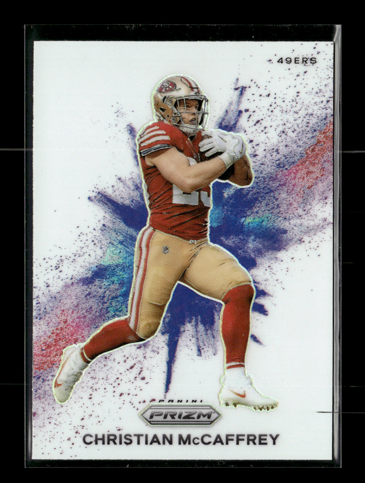 2023 Panini Prizm Christian McCaffrey #CB-14 Color Blast San Francisco 49ers