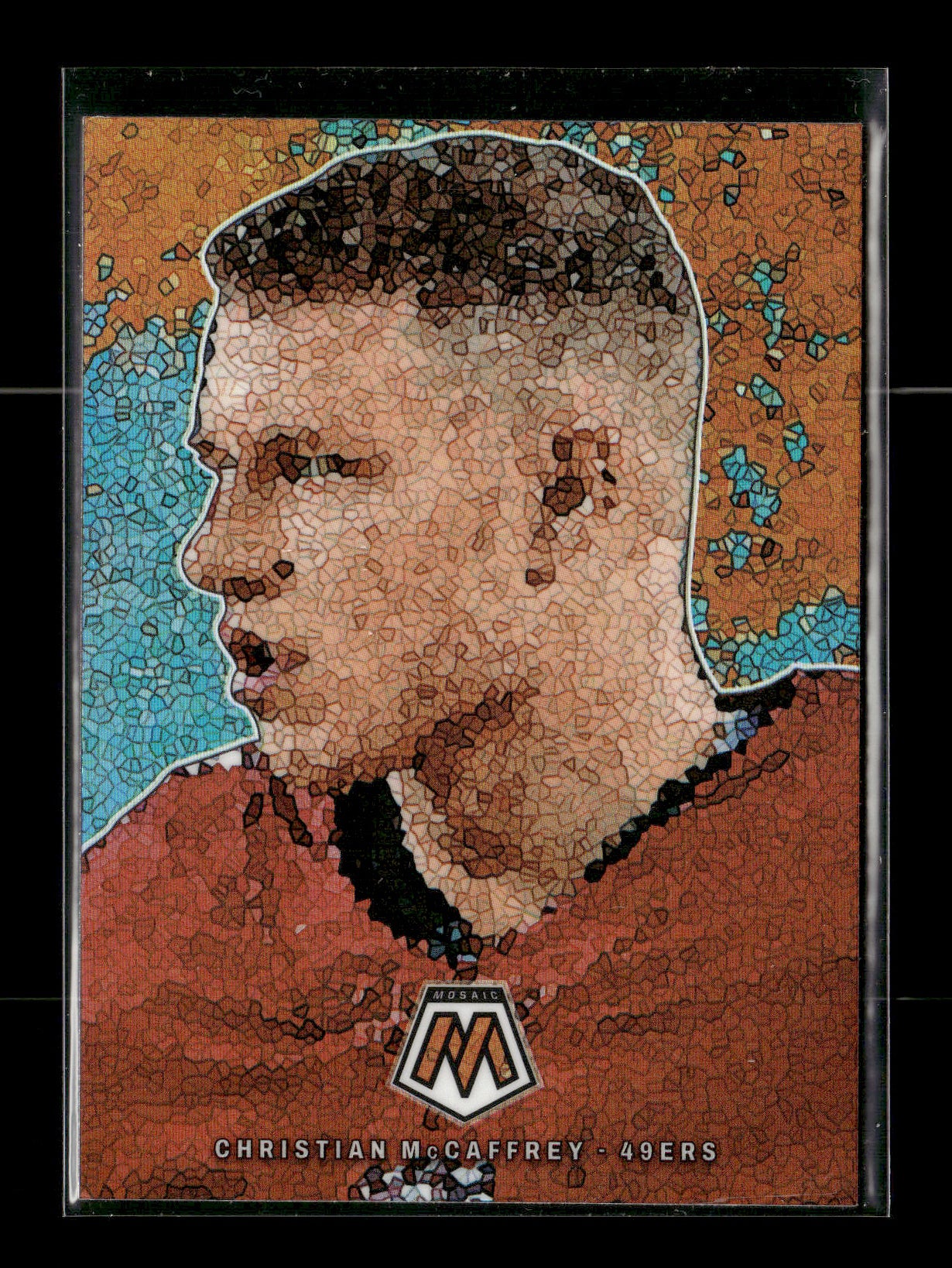 2023 Panini Mosaic Christian McCaffrey #MM-17 Micro Mosaic San Francisco 49ers